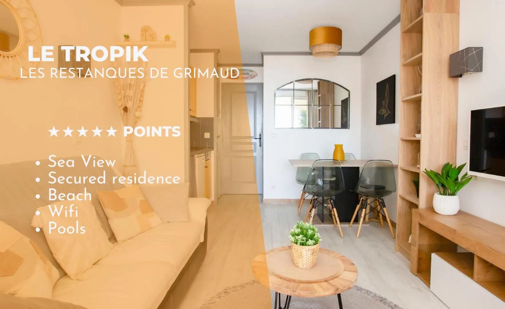 Le TROPIK, Panoramic SEA view, Holiday resort Grimaud